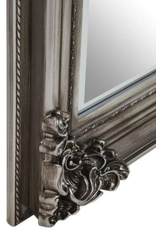 Lora Silver Wooden Frame Wall Mirror - Hstrends