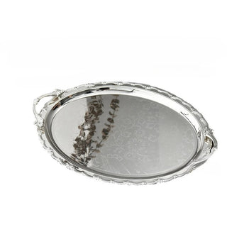 Luxury Dessert Display Gold Edge Silver Bottom Decoration Storage Tray - Hstrends