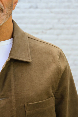 Marchant Jacket - Camel Moleskin - Hstrends