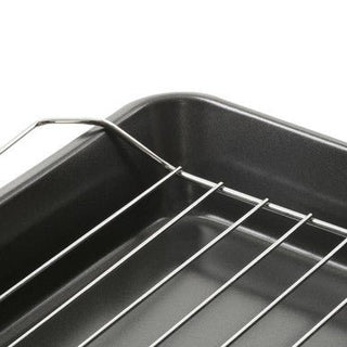 Mari Set Of Three Roasting Trays With Wire Racks - Hstrends