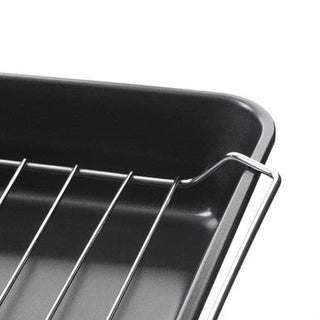 Mari Set Of Three Roasting Trays With Wire Racks - Hstrends