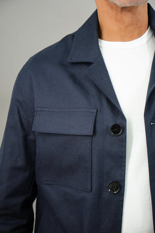 Mark Shacket - Navy Cotton - Hstrends