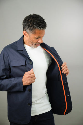 Mark Shacket - Navy Cotton - Hstrends