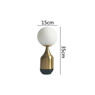 Modern Home Nordic Glass Ball Brass Table Lamps - Hstrends