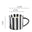 Medieval black striped cup