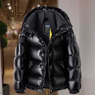 Men Shiny Short Down Thickened Jacket - Hstrends