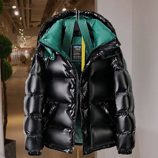 Men Shiny Short Down Thickened Jacket - Hstrends