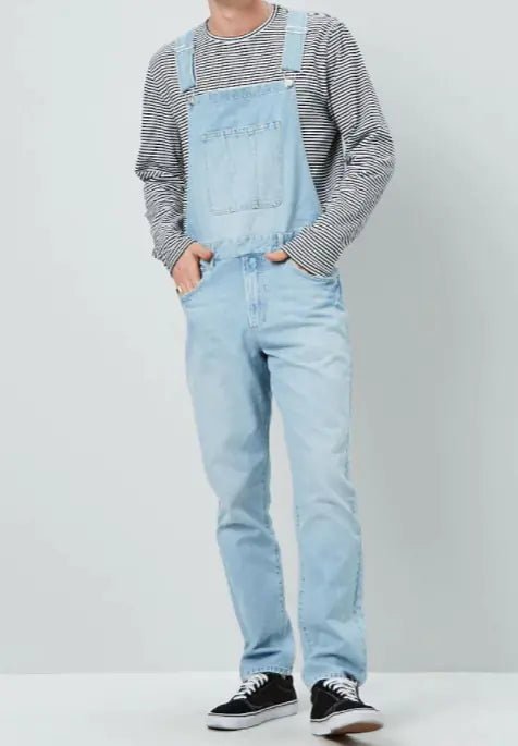Men's Denim Overalls mid - waist straight fit - Hstrends