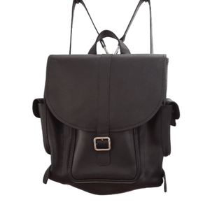 Men's Leather Tannery Backpack - Black - Hstrends