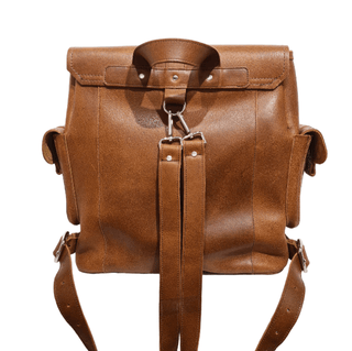Men's Leather Tannery Backpack - Tan - Hstrends