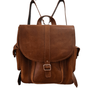 Men's Leather Tannery Backpack - Tan - Hstrends
