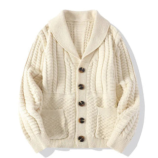 Men's Long Sleeve Sweater Cardigan Coat - Hstrends