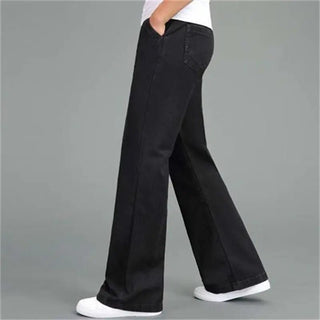 Men's Loose Fit Wide - Leg Flared Jeans - Hstrends