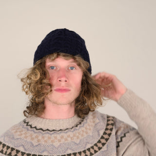 Merino - Abbey Hat - Navy - Hstrends