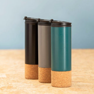 Mimo Dark Green Double Wall Travel Mug - Hstrends