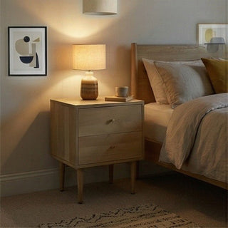 Minimalist Mango Wood Oslo Bedside Table - Hstrends