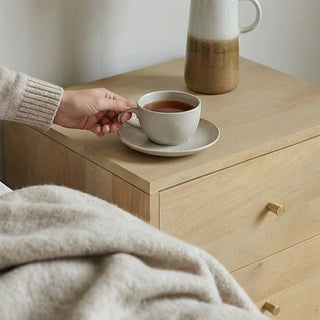 Minimalist Mango Wood Oslo Bedside Table - Hstrends