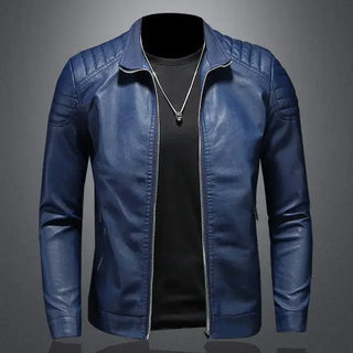 Motorcycle PU Leather Jacket Men - Hstrends