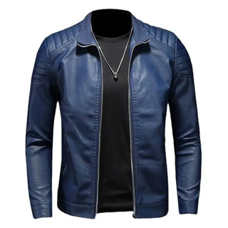 Motorcycle PU Leather Jacket Men - Hstrends