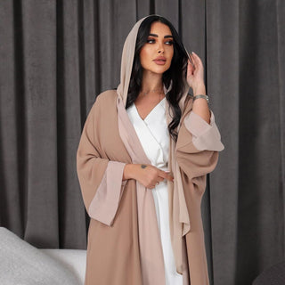 Muslim Chiffon Patchwork Cardigan Coat - Hstrends