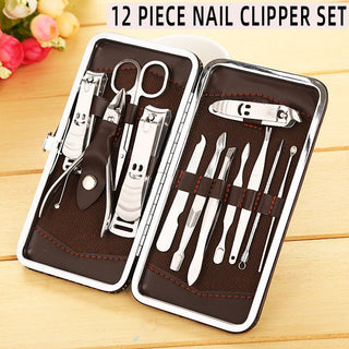 Nail Clippers 12 - piece Nail Clipper Set Home Beauty Set Manicure And Pedicure Tools Nail Clipper Set - Hstrends