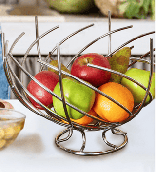 Nest Shape Chrome Fruit Basket - Hstrends