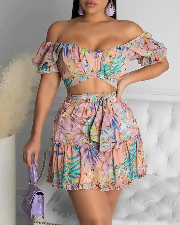 New Women's Floral Print Dress - Hstrends