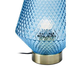 Noble Blue Glass Table Lamp - Hstrends