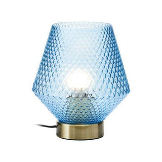 Noble Blue Glass Table Lamp - Hstrends