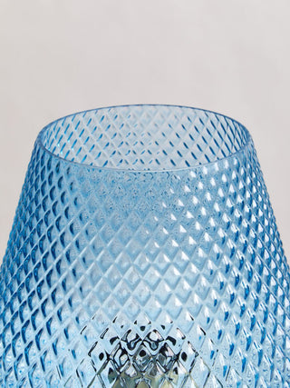 Noble Blue Glass Table Lamp - Hstrends