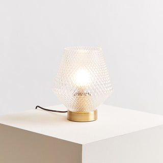 Noble Clear Glass Table Lamp - Hstrends