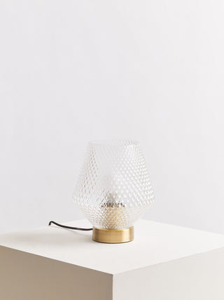 Noble Clear Glass Table Lamp - Hstrends