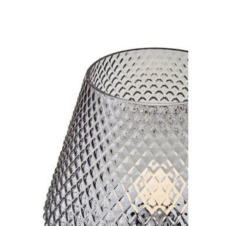 Noble Grey Smoked Glass Table Lamp - Hstrends
