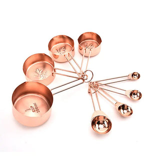 Nordic Style 8 - Piece Rose Gold Baking Tool Set - Hstrends