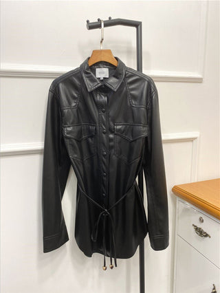 Nordic Style Plain Leather imitation Jacket - Hstrends
