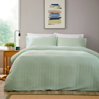 OLIVIA ROCCO Textured Pintuck Ruffles Pleated Microfibre Duvet Cover Set With Pillowcases - Hstrends
