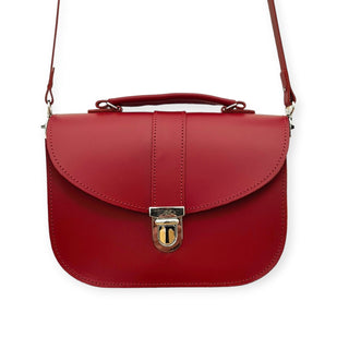 Olympia Handmade Leather Bag - Red - Hstrends