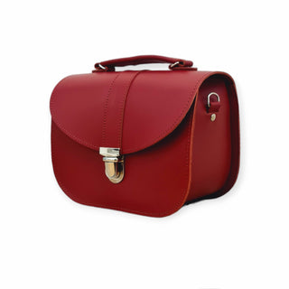 Olympia Handmade Leather Bag - Red - Hstrends