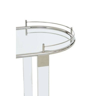 Oria Oval Mirrored Trolley - Hstrends
