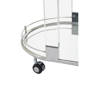 Oria Oval Mirrored Trolley - Hstrends