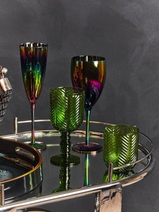 Oria Oval Mirrored Trolley - Hstrends