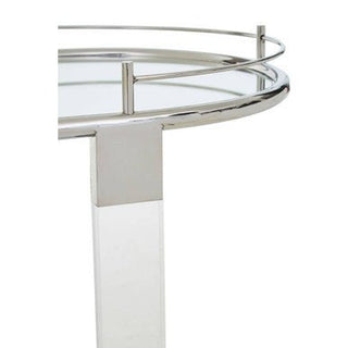 Oria Oval Mirrored Trolley - Hstrends