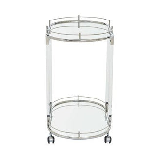Oria Oval Mirrored Trolley - Hstrends