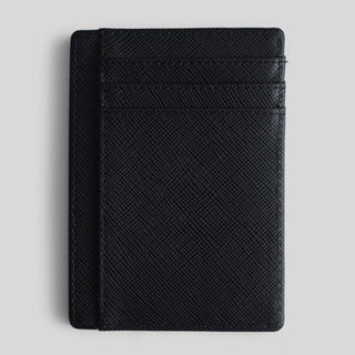 Phantom Black Saffiano Cardholder Wallet - Hstrends