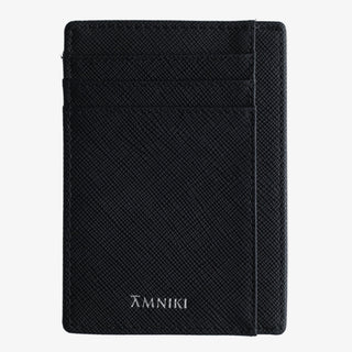 Phantom Black Saffiano Cardholder Wallet - Hstrends