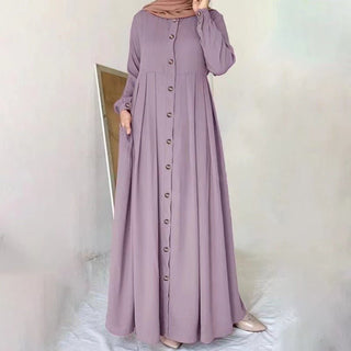 Plain Loose maxi Dress abaya - Hstrends