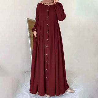 Plain Loose maxi Dress abaya - Hstrends