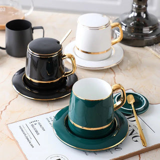 Porcelain Coffee Mug With Lid - Hstrends