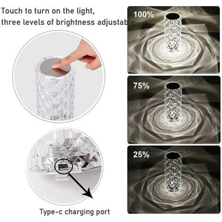 Premium LED Crystal Table Lamp - Hstrends