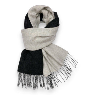 Premium Two - Tone Cashmere Blend Winter Scarf - Hstrends